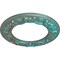 Ekena Millwork Ribbon with Bow Medallion (Canopies up to 7 1/2"), 12 1/4"OD x 7 1/2"ID x 7/8"P, Copper Green Patina CM12RICGS - alternate 2